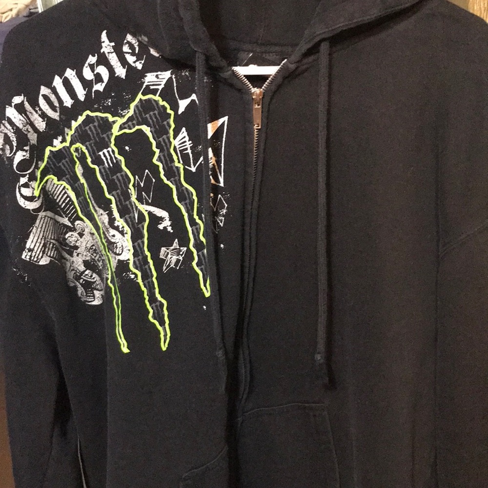 Monster zip up hoodie